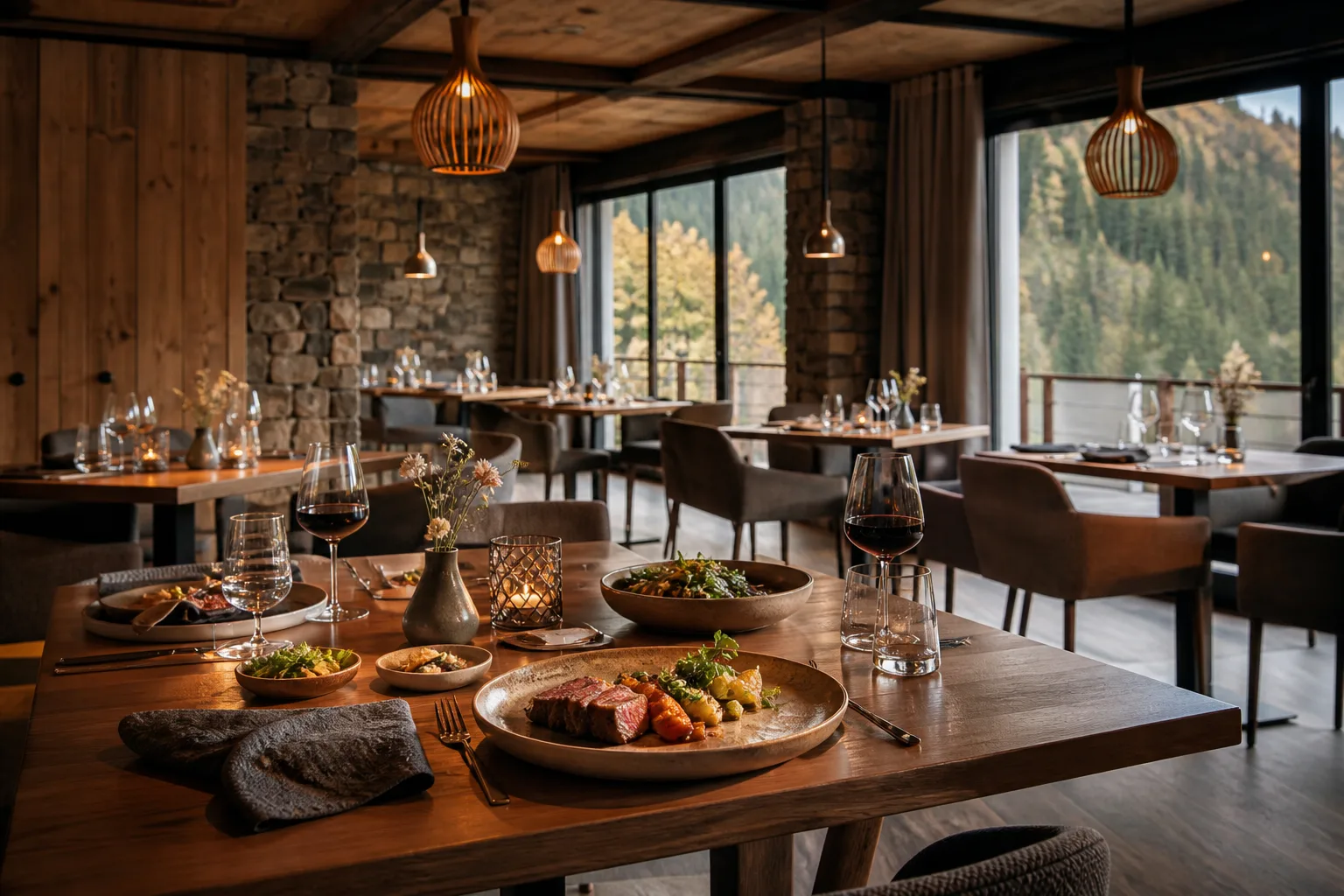 Reštaurácia hotela s regionálnym menu